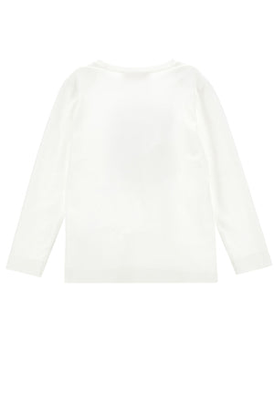ViaMonte Shop | Monnalisa t-shirt bianca bambina in cotone