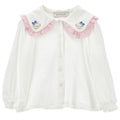 ViaMonte Shop | Monnalisa camicia bianca neonata in viscosa