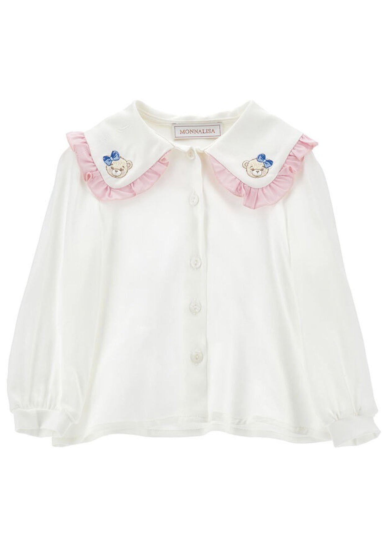 ViaMonte Shop | Monnalisa camicia bianca neonata in viscosa