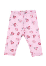 ViaMonte Shop | Monnalisa leggings rosa neonata in cotone