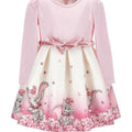ViaMonte Shop | Monnalisa vestito rosa bambina in neoprene