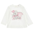 ViaMonte Shop | Monnalisa t-shirt bianca neonata in cotone