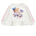 ViaMonte Shop | Monnalisa felpa bianca neonata in cotone