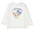 ViaMonte Shop | Monnalisa t-shirt bianca neonata in cotone