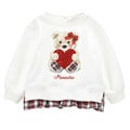 ViaMonte Shop | Monnalisa felpa bianca neonata in cotone