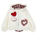 ViaMonte Shop | Monnalisa felpa bianca neonata in cotone