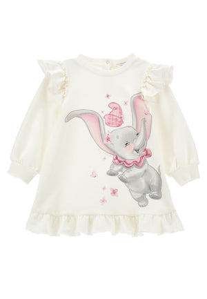 ViaMonte Shop | Monnalisa vestito bianco neonata in cotone