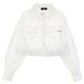 ViaMonte Shop | Monnalisa camicia bianca bambina in cotone