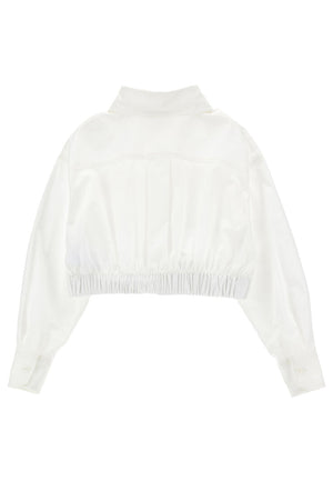 ViaMonte Shop | Monnalisa camicia bianca bambina in cotone