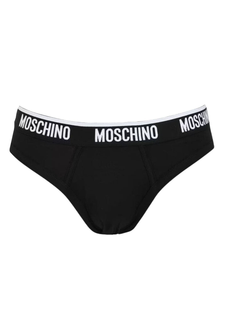 Slip nero uomo Moschino in cotone