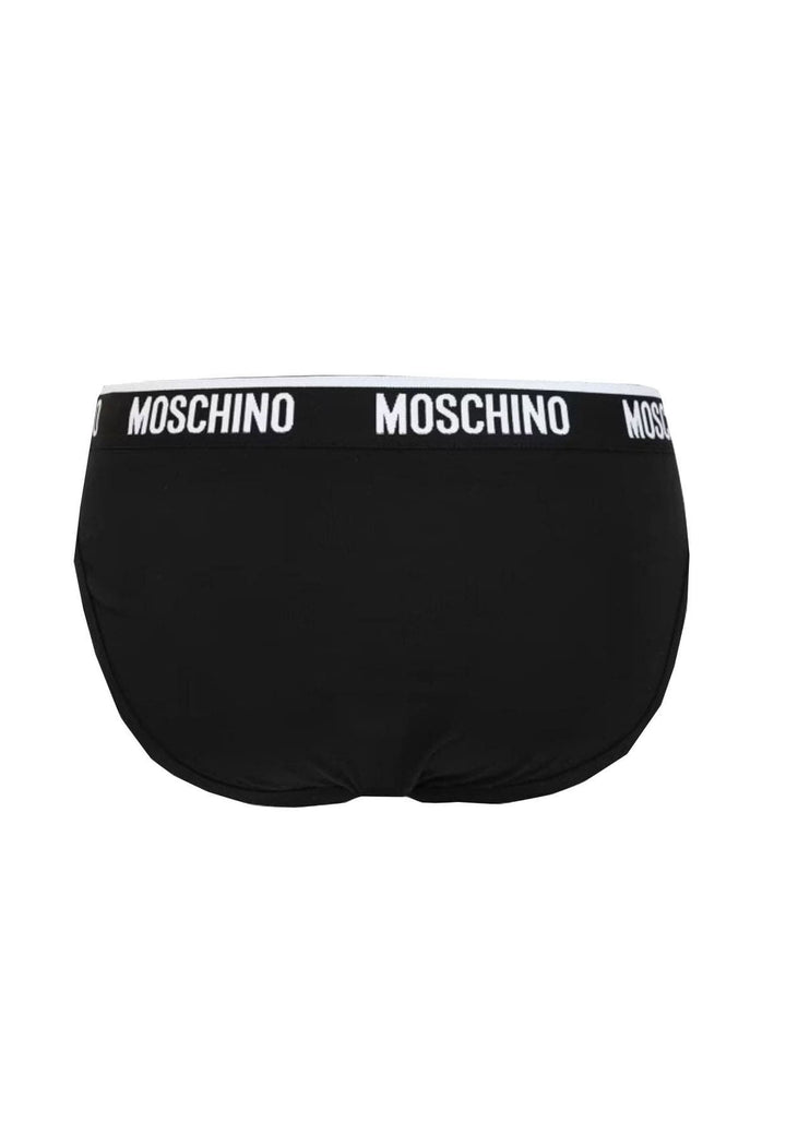 Slip nero uomo Moschino in cotone