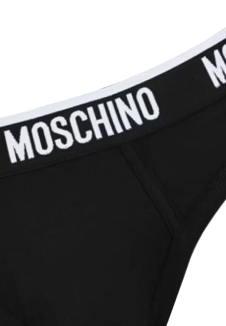 Slip nero uomo Moschino in cotone