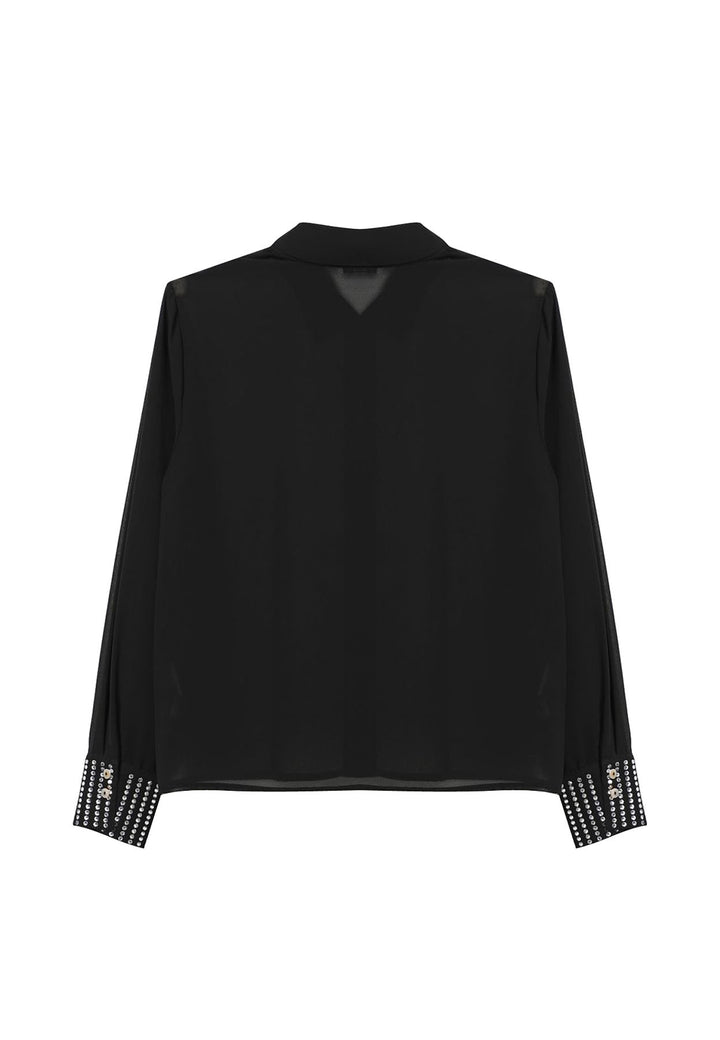 ViaMonte Shop | Patrizia Pepe camicia nera in georgette