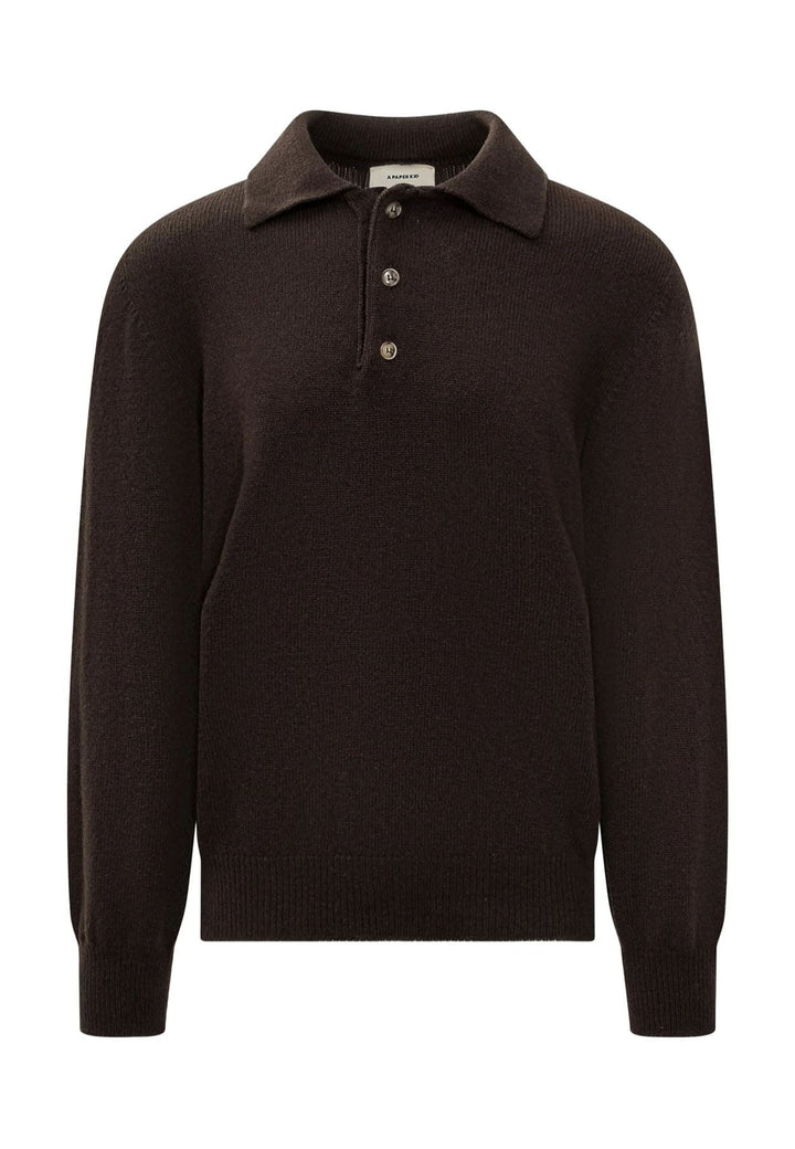 Polo in maglia uomo A Paper Kid in lana