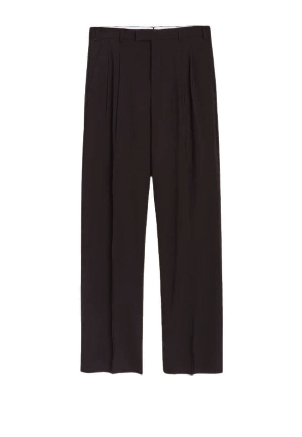 Pantalone unisex marrone A Paper Kid in lana vergine