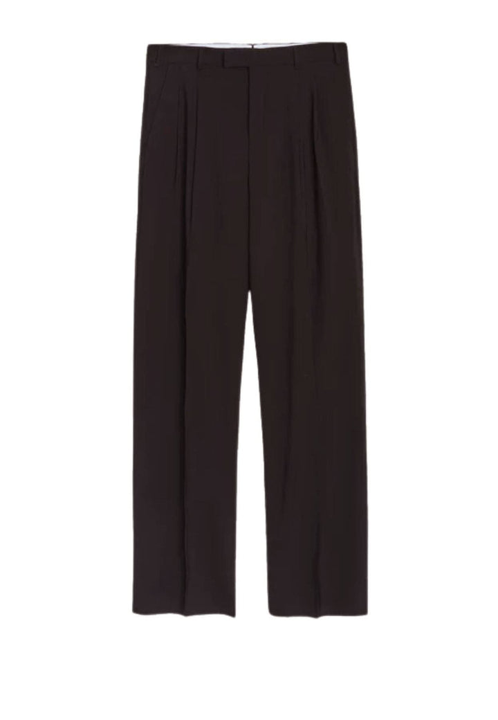 Pantalone unisex marrone A Paper Kid in lana vergine