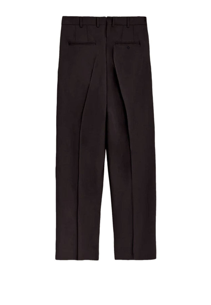 Pantalone unisex marrone A Paper Kid in lana vergine