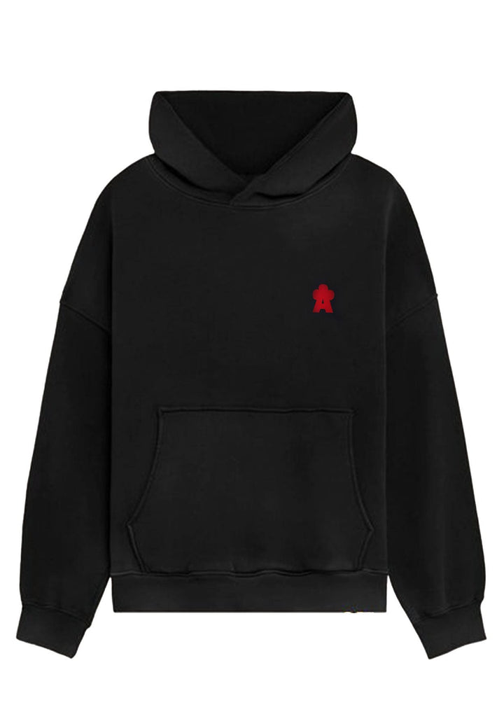 Felpa nera A Paper Kid unisex in cotone