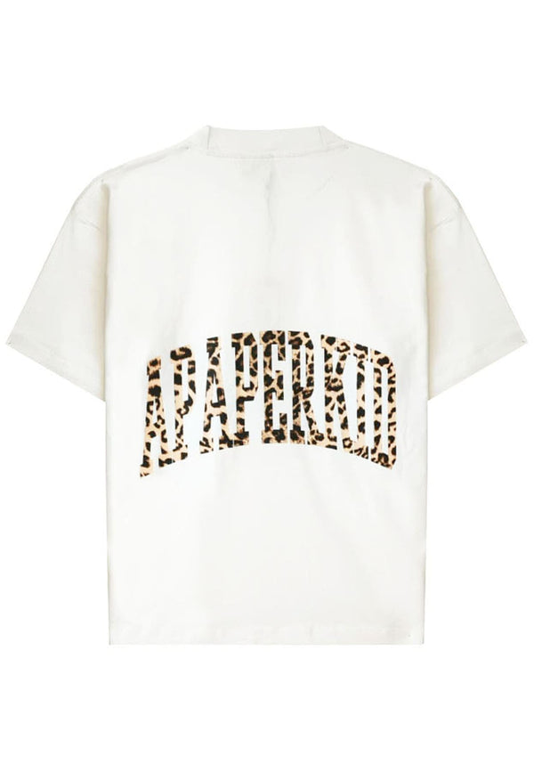 T-shirt bianca unisex A PAPER KID in cotone