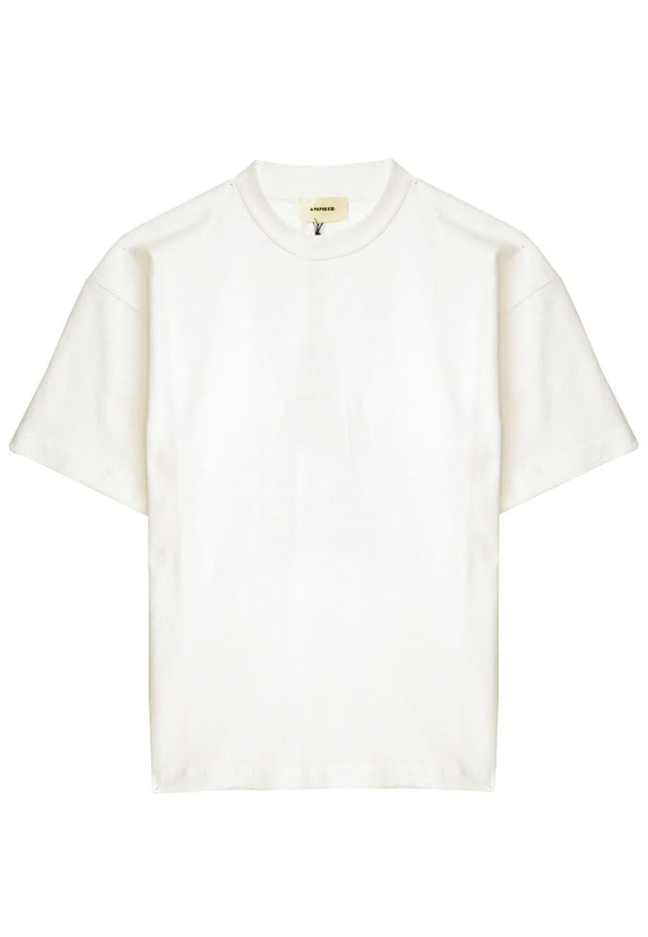 T-shirt bianca unisex A PAPER KID in cotone