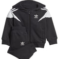Tuta neonato Adidas nera in cotone