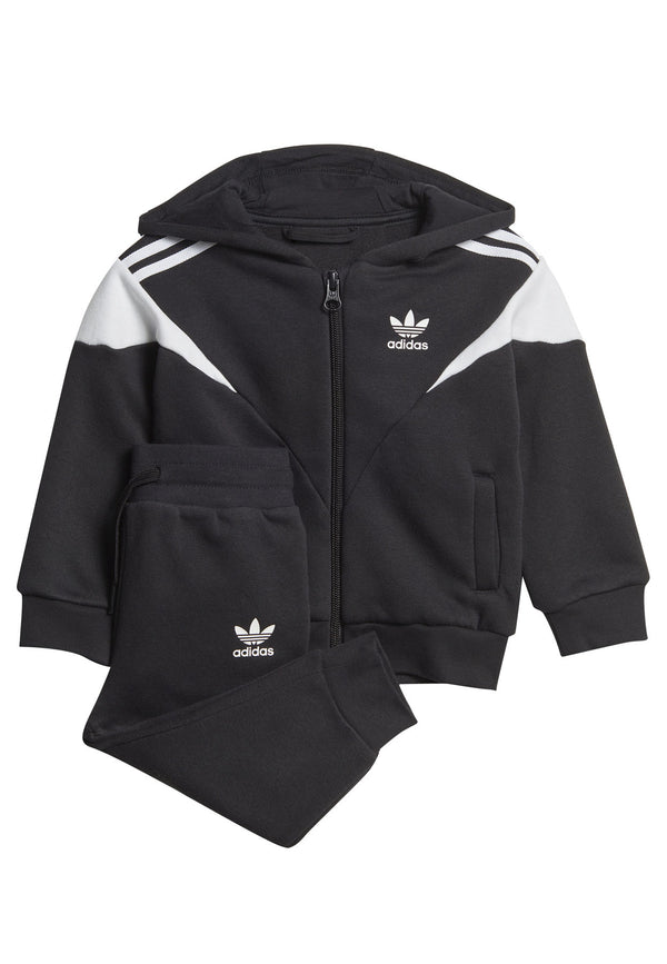 Tuta neonato Adidas nera in cotone