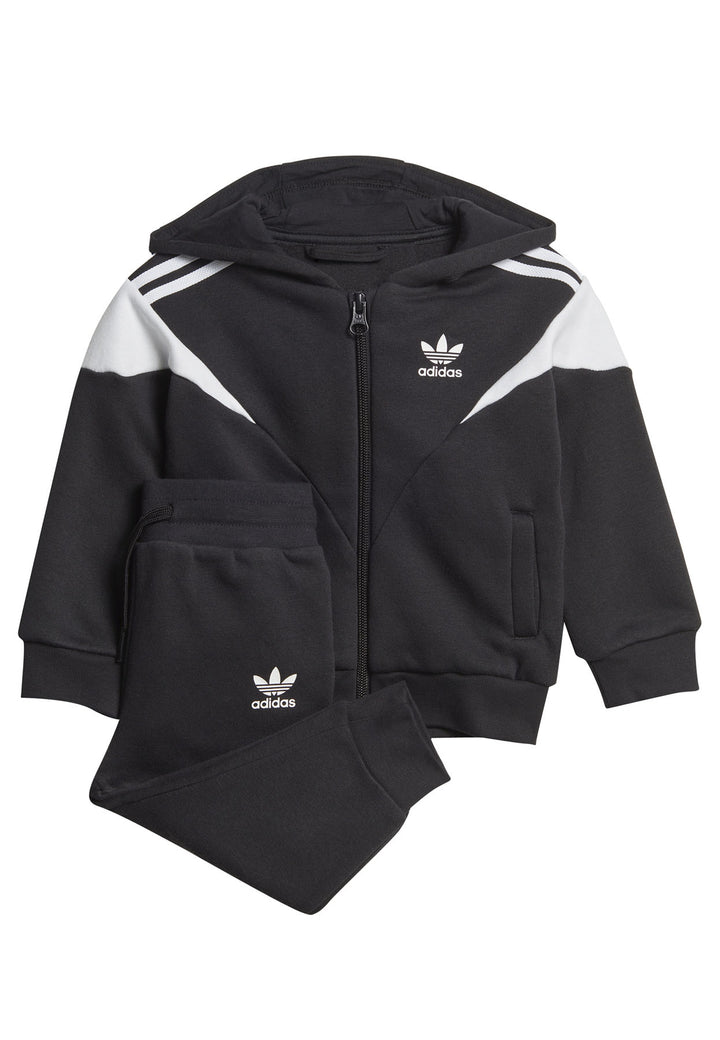 Tuta neonato Adidas nera in cotone