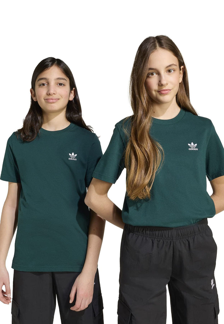 T-shirt bambino Adidas verde in cotone