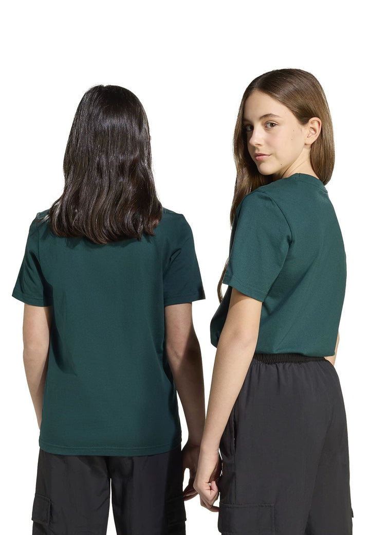 T-shirt bambino Adidas verde in cotone