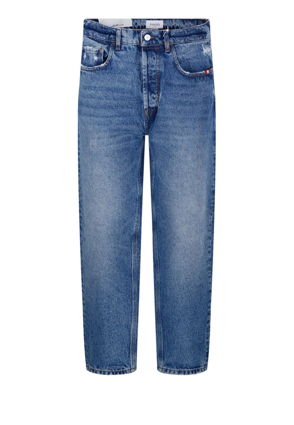 Jeans blu chiaro Amish unisex in cotone