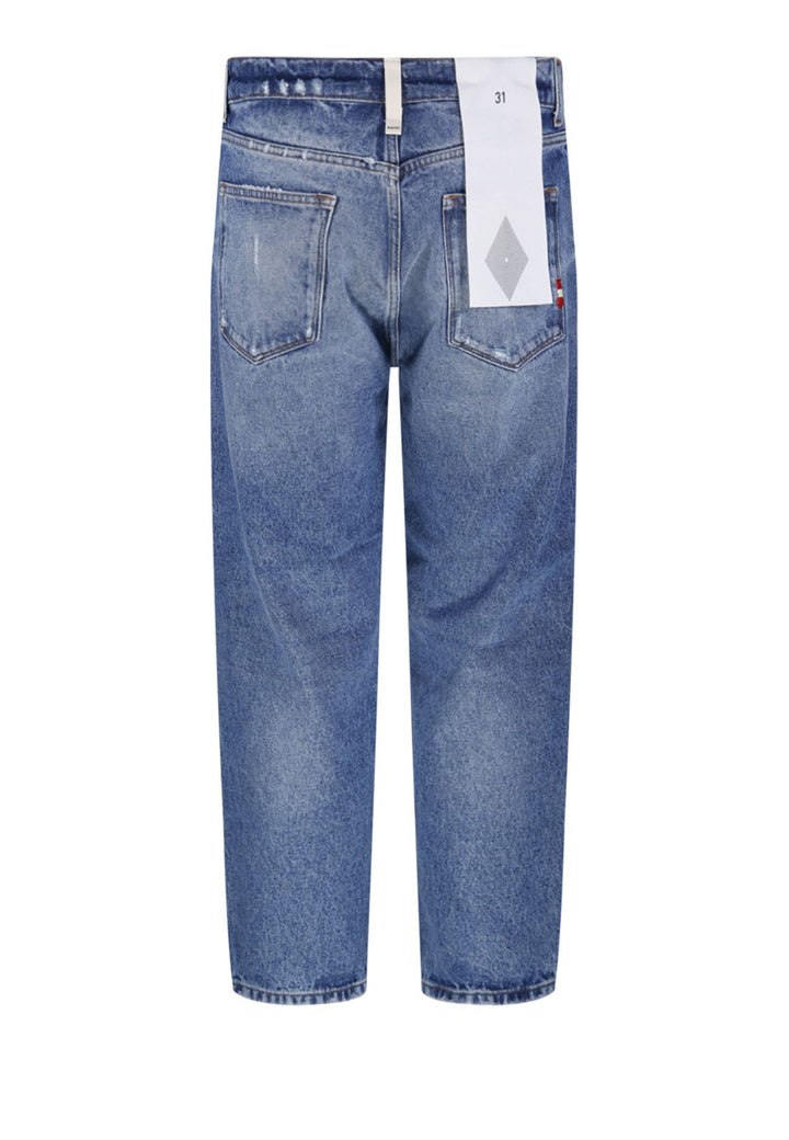 Jeans blu chiaro Amish unisex in cotone