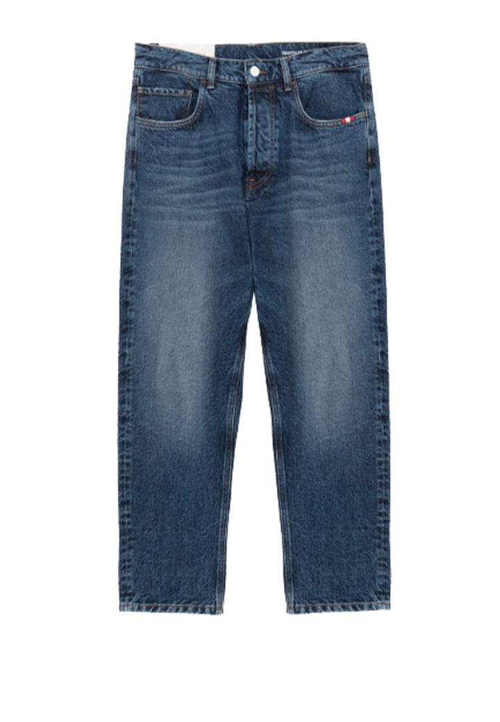 Jeans blu medio unisex Amish in denim