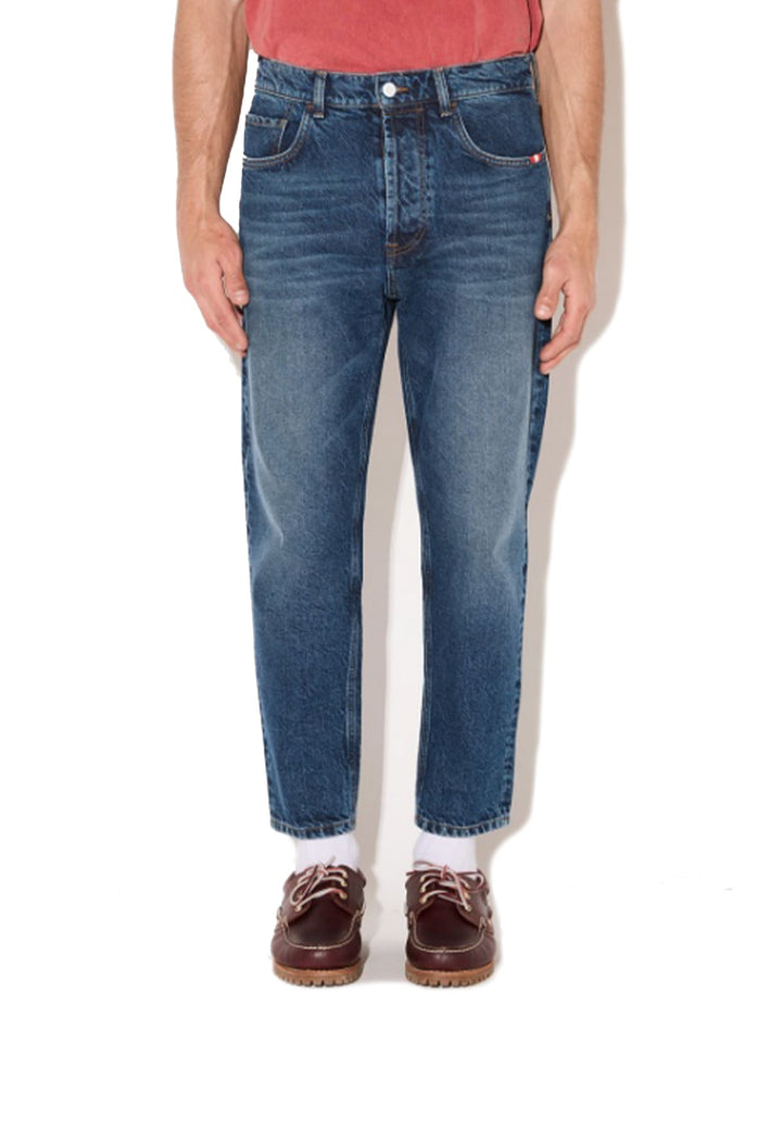 Jeans blu medio unisex Amish in denim