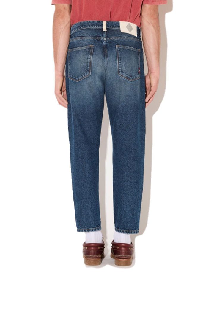 Jeans blu medio unisex Amish in denim