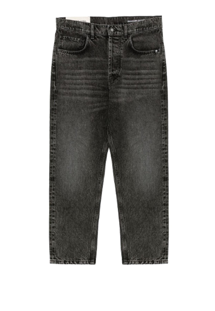 Jeans nero lavato unisex Amish in denim