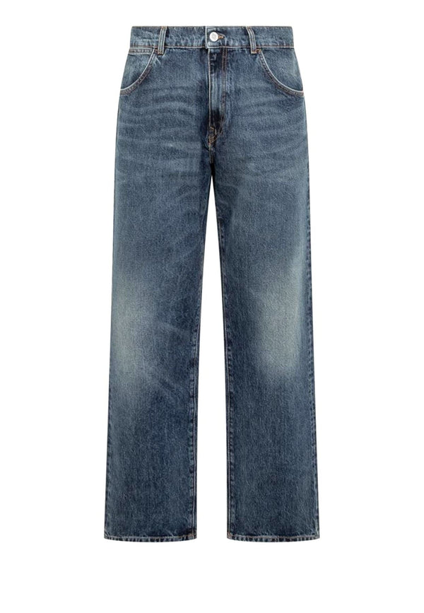 Jeans blu unisex Amish in denim