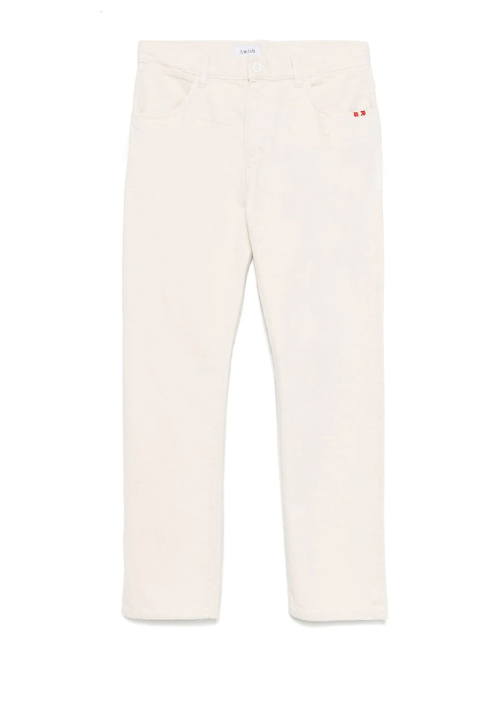 Jeans avorio unisex Amish in denim