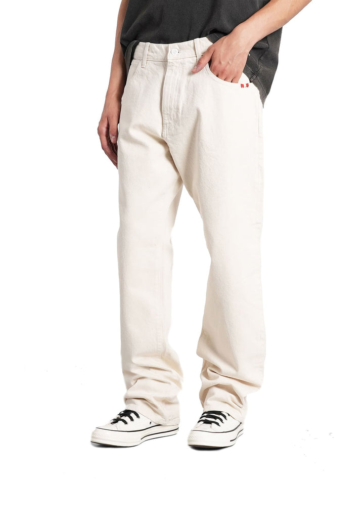 Jeans avorio unisex Amish in denim