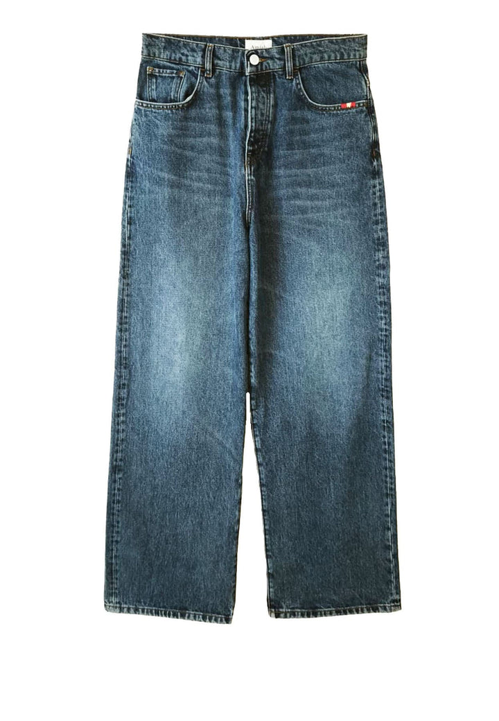 Jeans blu unisex Amish in denim