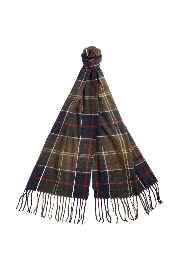 Set regalo cappello e sciarpa verde unisex Barbour in lana