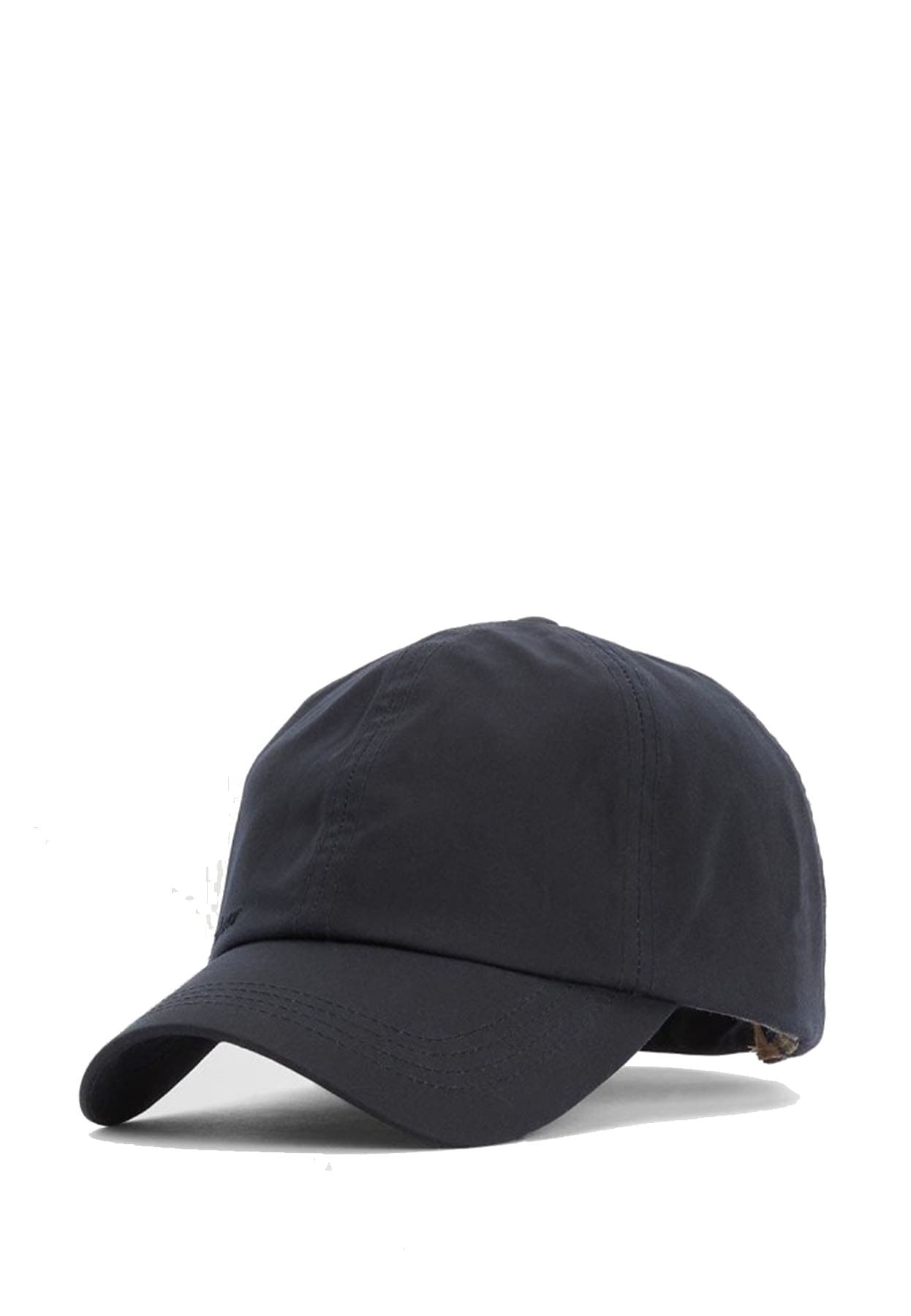 Berretto blu unisex Barbour in cotone cerato