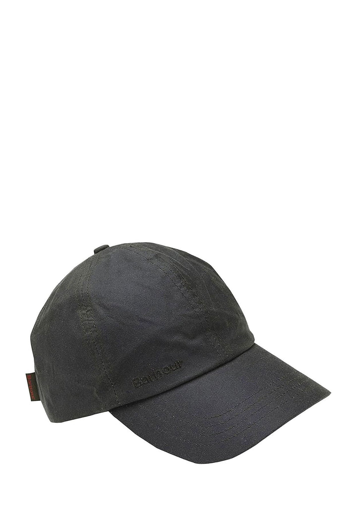 Berretto verde bottiglia unisex Barbour in cotone cerato