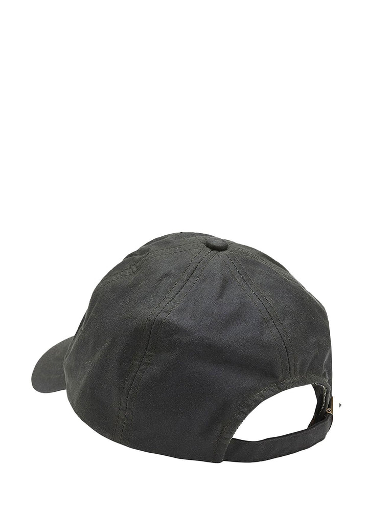 Berretto verde bottiglia unisex Barbour in cotone cerato