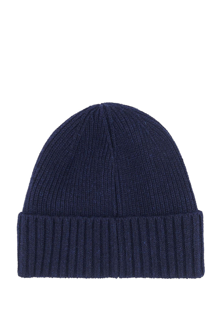 Cappello blu unisex Barbour in lana irlandese