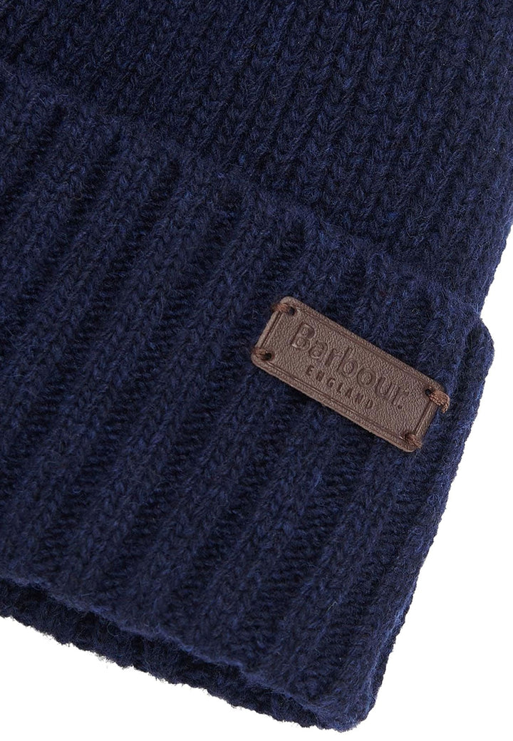 Cappello blu unisex Barbour in lana irlandese