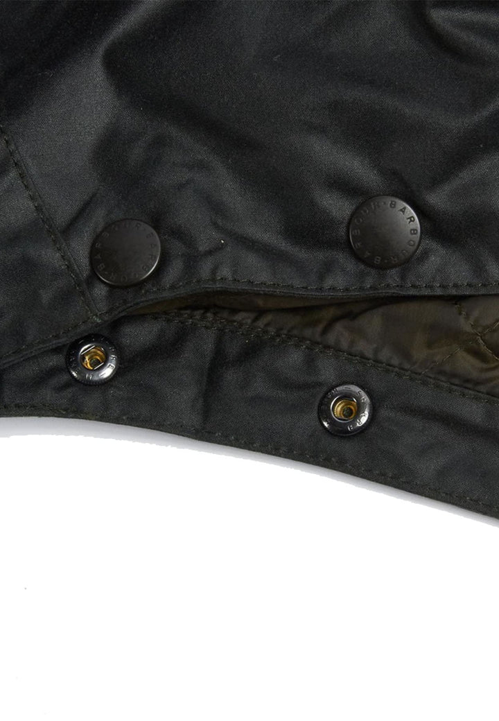 Cappuccio verde bottiglia Barbour unisex in cotone cerato