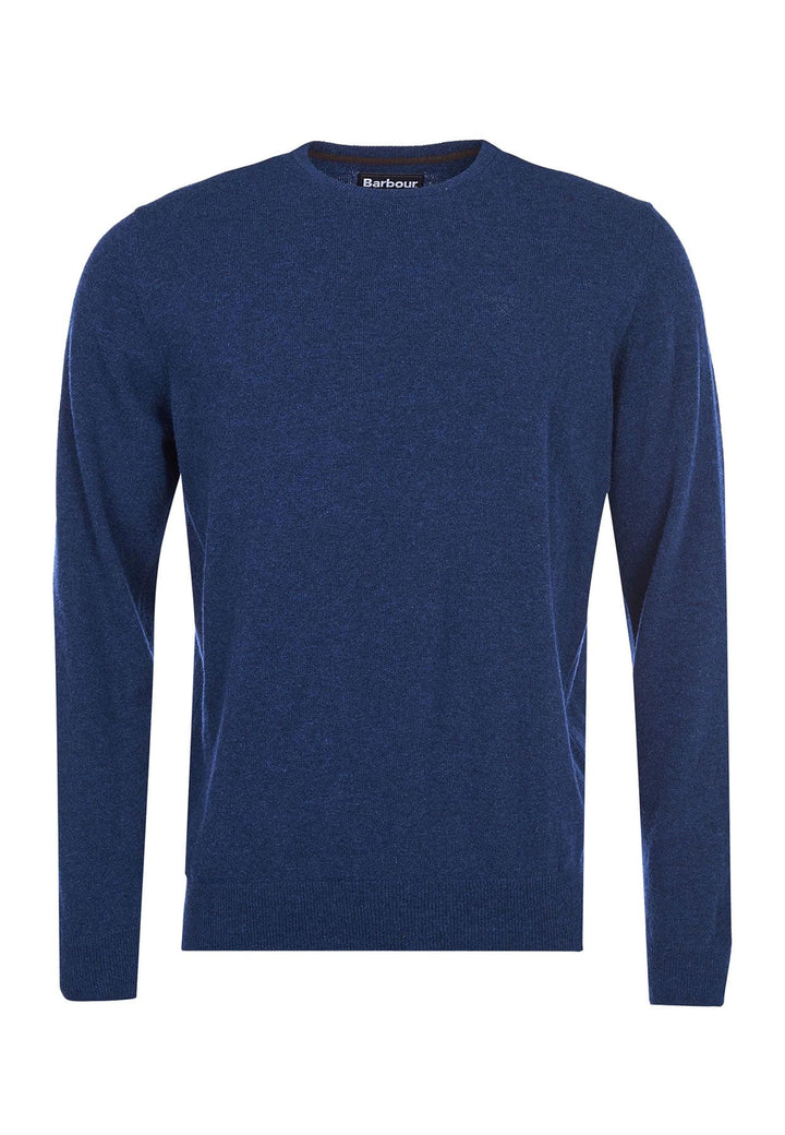 Maglia girocollo uomo bluette Barbour in lana