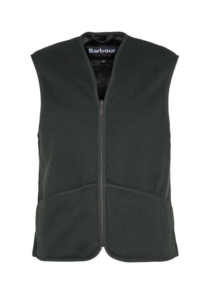Gilet verde unisex Barbour in ecopelliccia