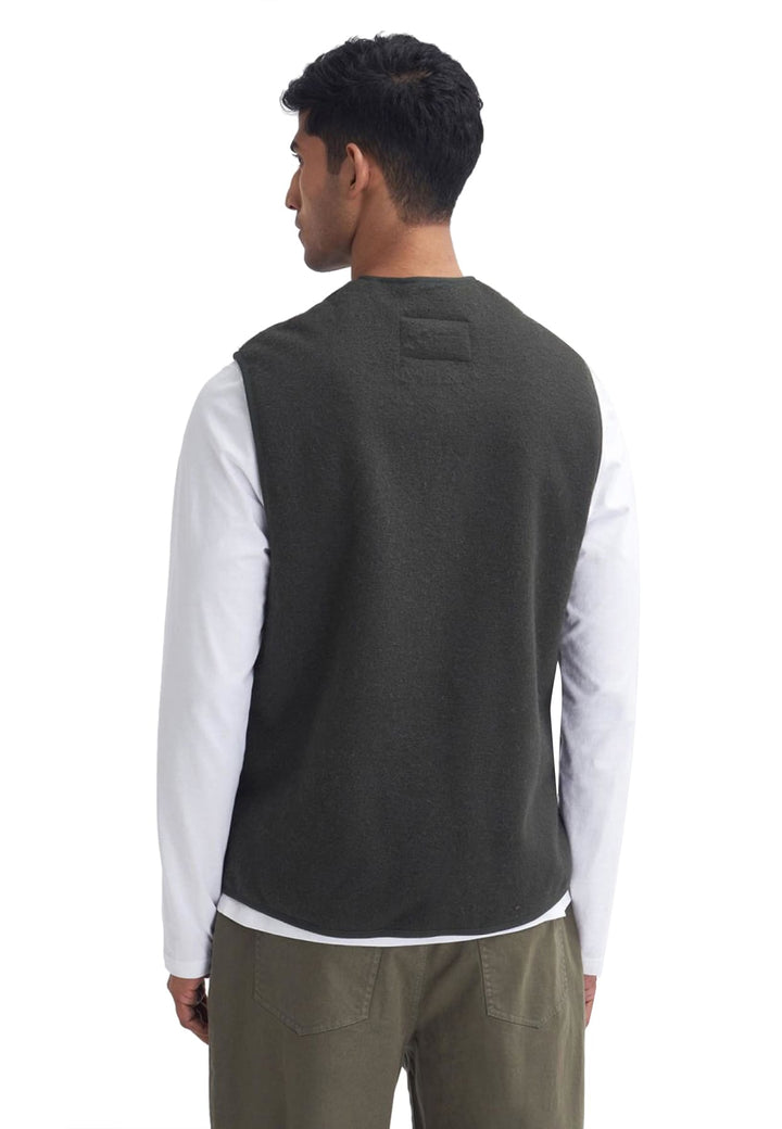 Gilet verde unisex Barbour in ecopelliccia