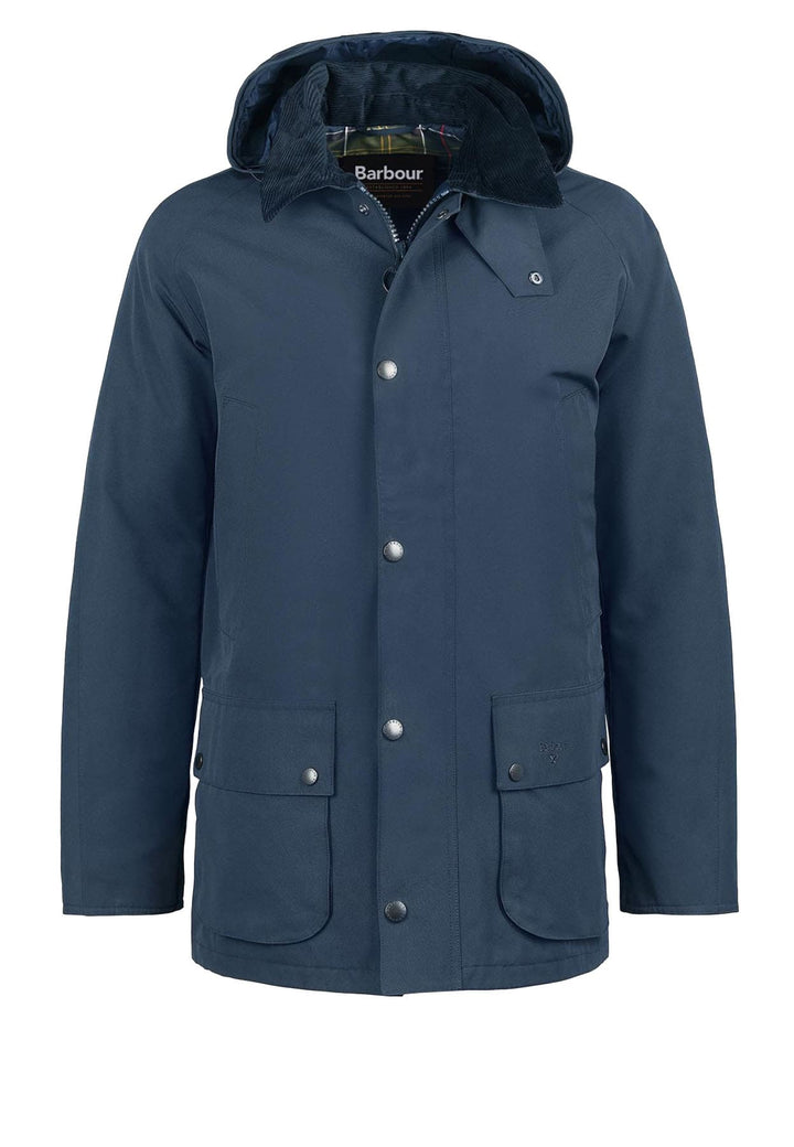 Giubbino Winter Ashby blu uomo Barbour in cotone